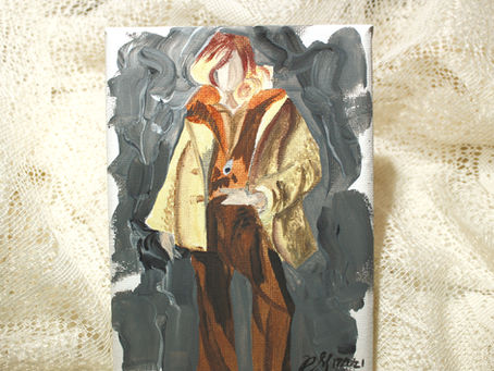 Uncover the Allure of Sophisticated Style with Arsclycus's Original Acrylic Painting by Rebecca McCarthy