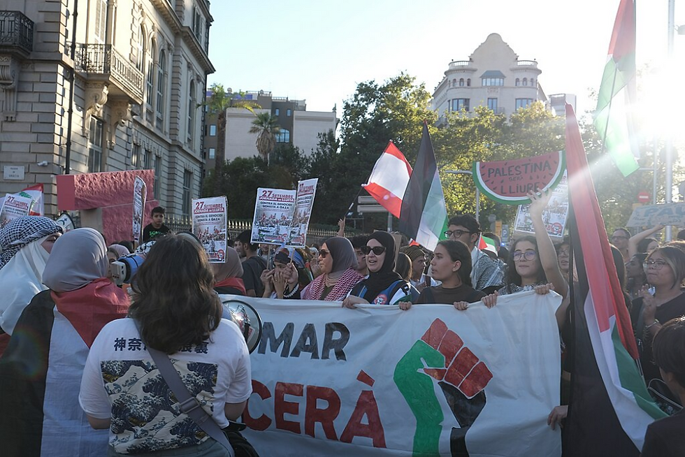 הפגנה פרו-פלסטינית בברצלונה, ספטמבר 2024 | Photo: Ceaseless Watcher (Wikimedia, CC BY-SA 4.0)