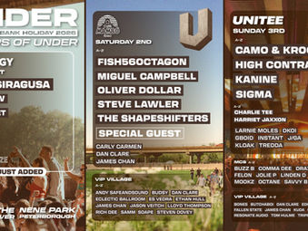 UNDER Reveals Full Lineup for Epic Early May Bank Holiday Weekender
