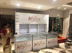 Jewellery Backdrop showcase with counter