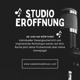 Studio Eröffnung!