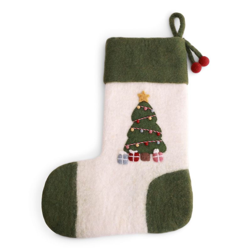 Gry & Sif Christmas Stocking w/Christmas Tree