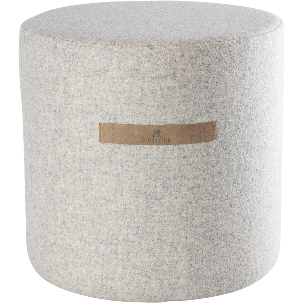 Shepherd of Sweden Emma pouffe Stone
