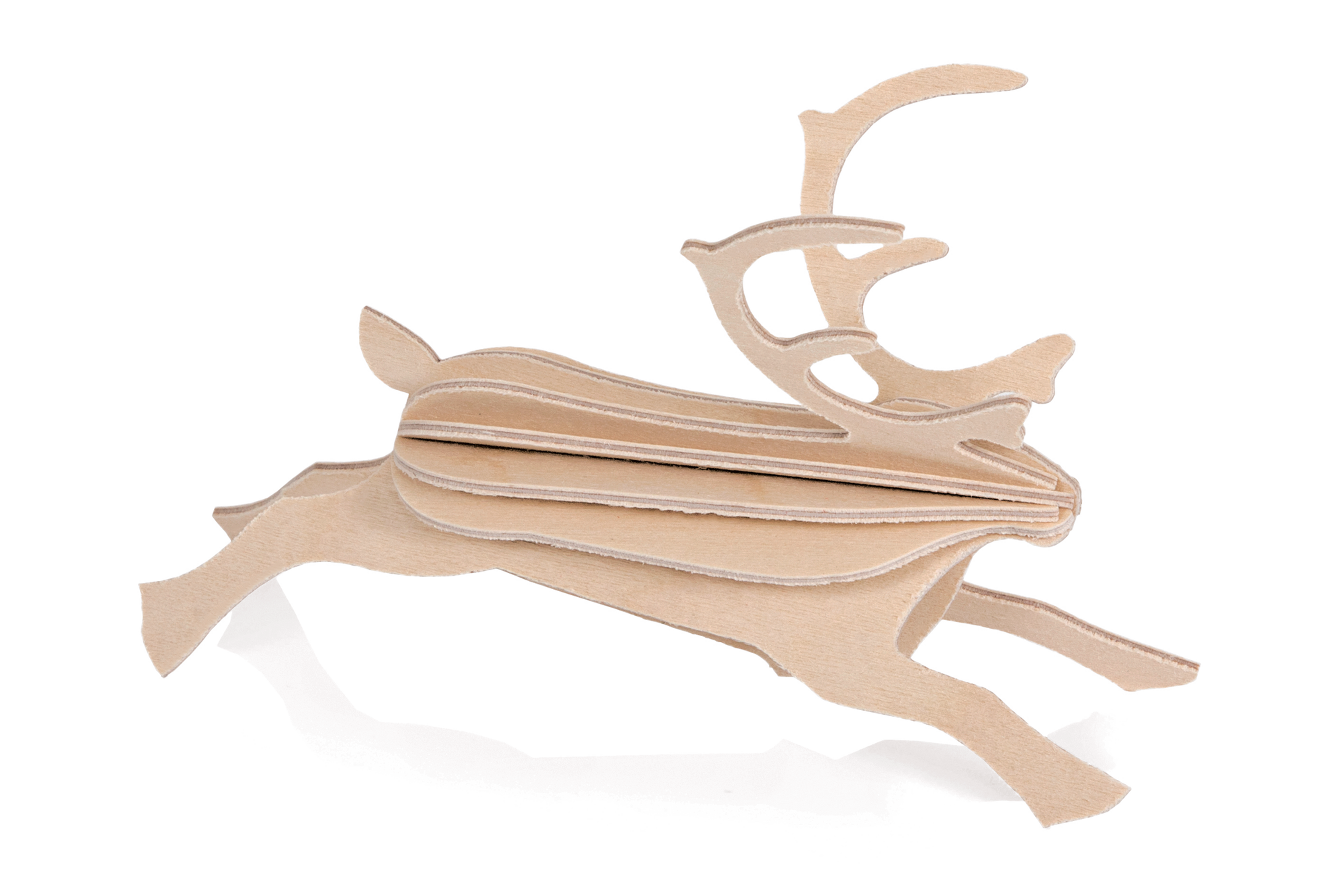 Lovi Reindeer 8cm - Natural Wood