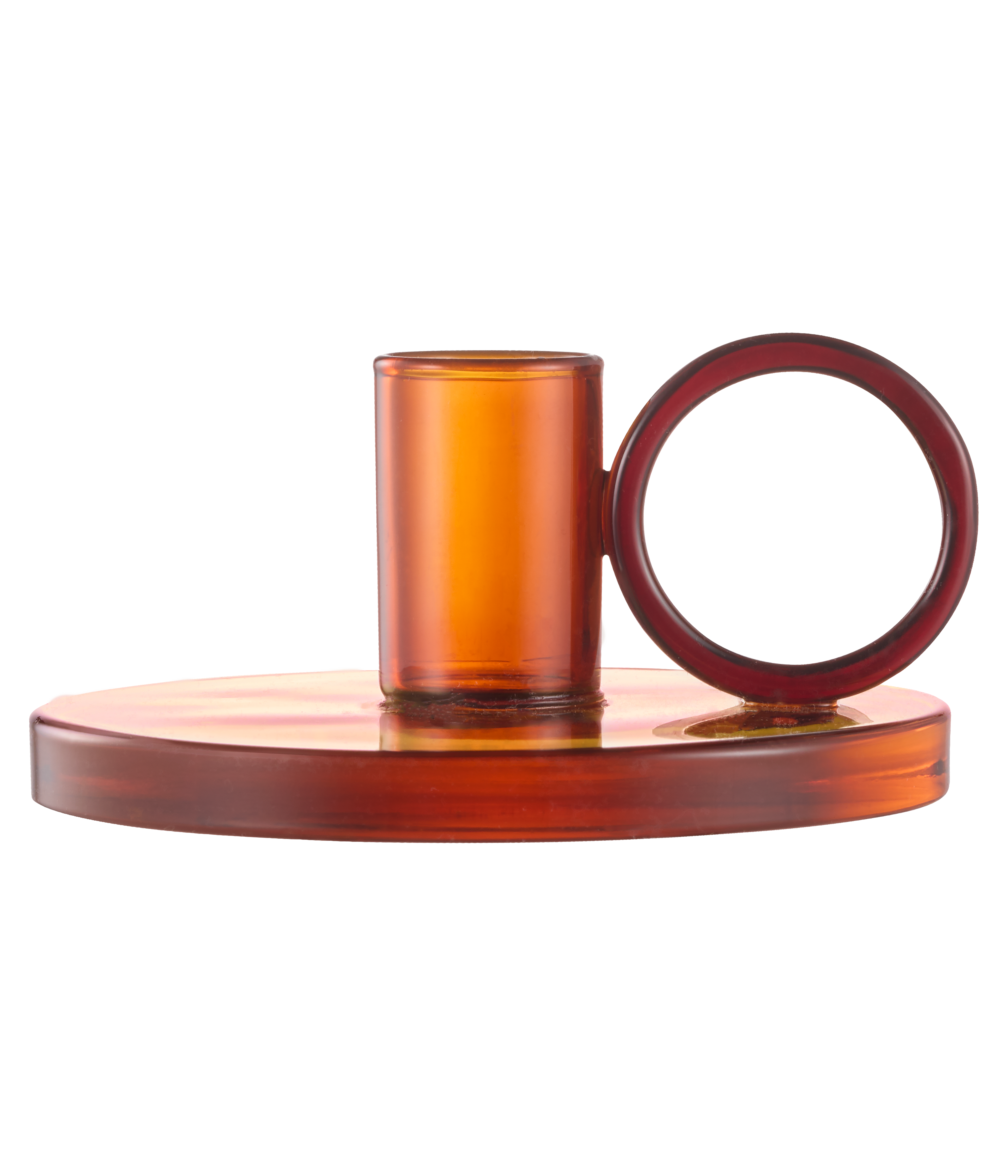 Muurla Loop Candlestick Holder - Amber