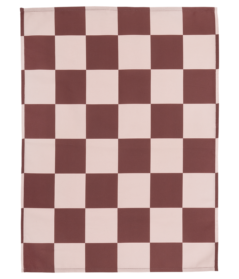 Muurla Checks/ Stripes Kitchen Towel - Brown