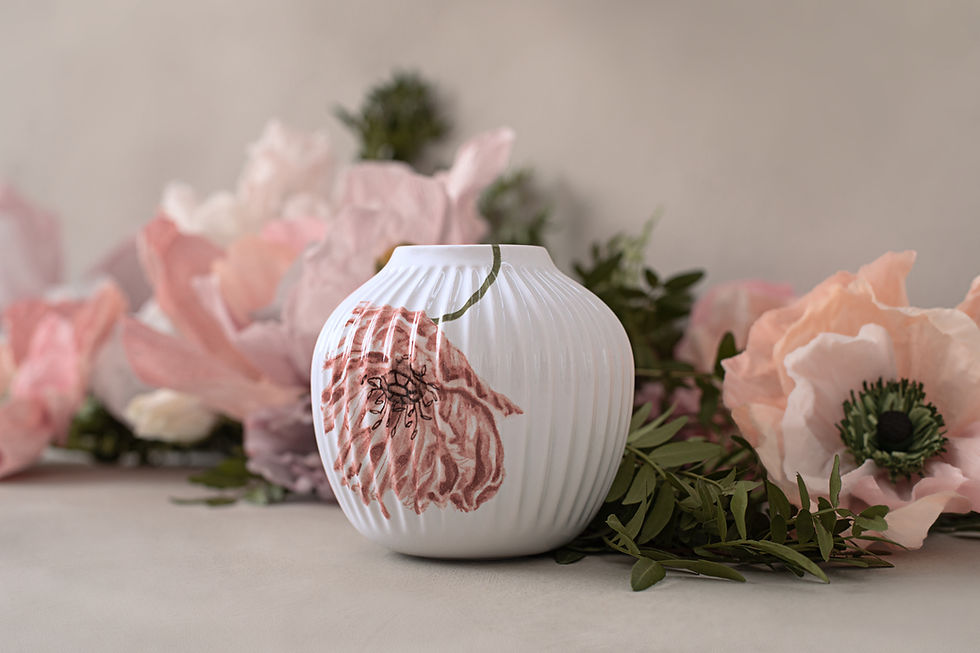 Kahler Hammershøi Poppy Vase - 13cm - UK shop