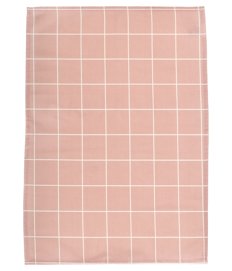 Muurla Checks/ Stripes Kitchen Towel - Pink