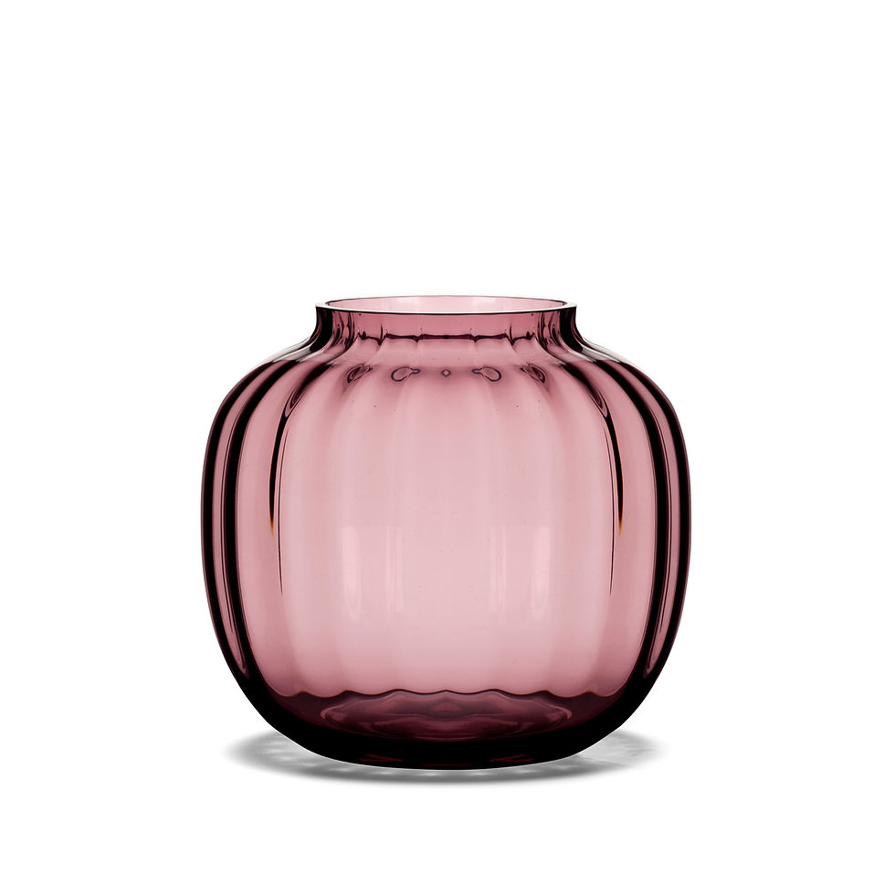 Holmegaard Primula Vase - 12.5cm - Plum - UK stockist