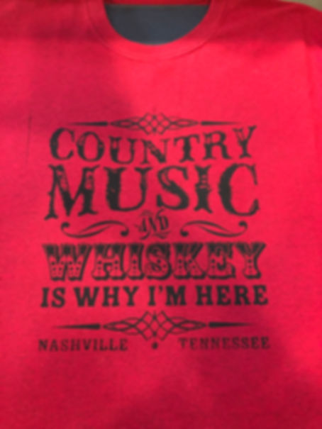 Country Music and Whiskey T-shirt