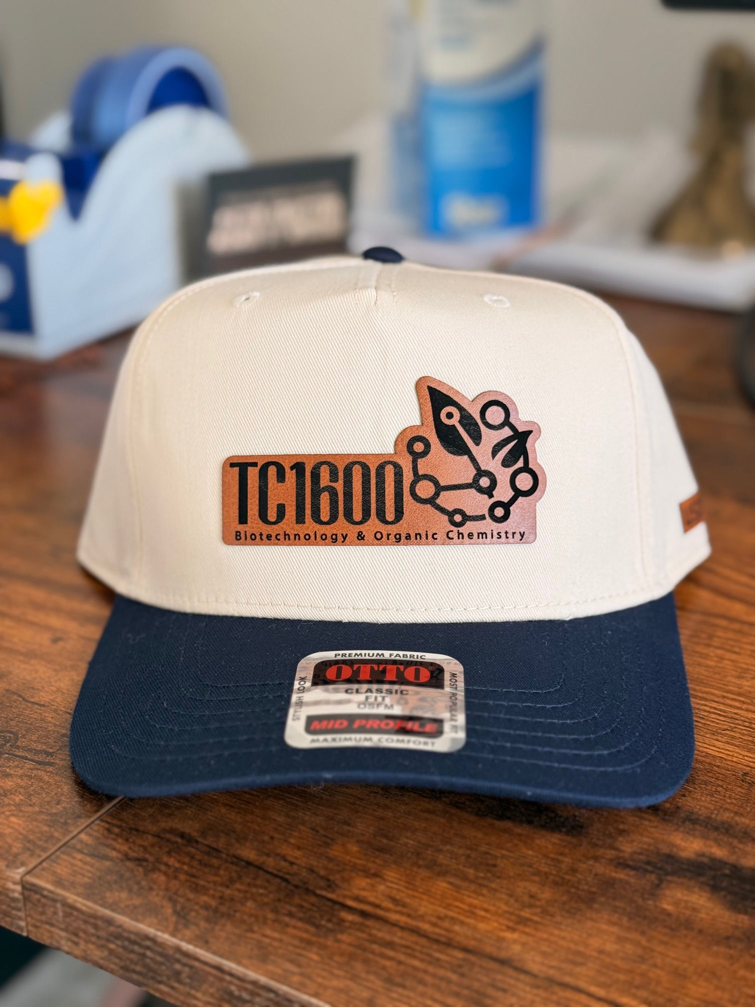 TC1600 Leather Patch Ball Cap