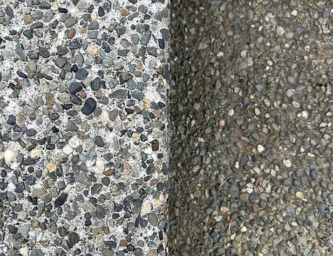 Before and After Driveway Pressure Washing by Husser at a Northgate, Seattle home