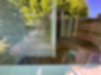 A streak-free, clear window after meticulous post-construction window cleaning by Husser.