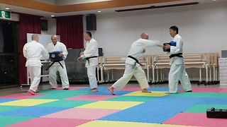 突きの練習