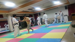 ミット練習