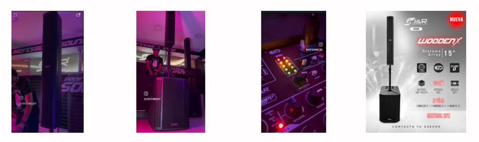SONIDO PROFESIONAL VENTA CABINAS, BAFLES PARLANTES SOUND ARRAY J5258 - 600 rms