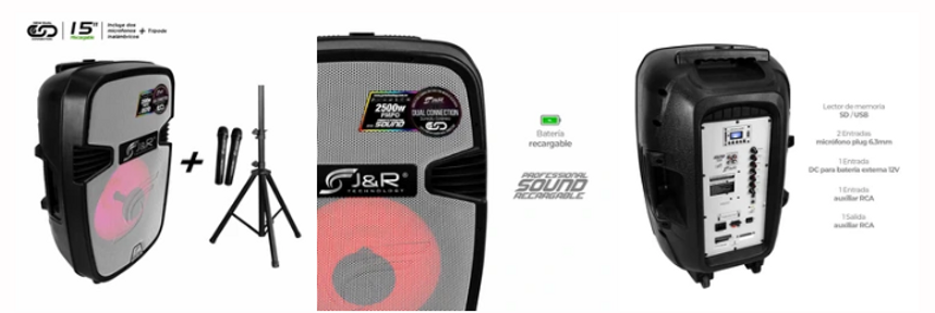 SONIDO PROFESIONAL VENTA CABINAS, BAFLES PARLANTES J5162 - 2500w