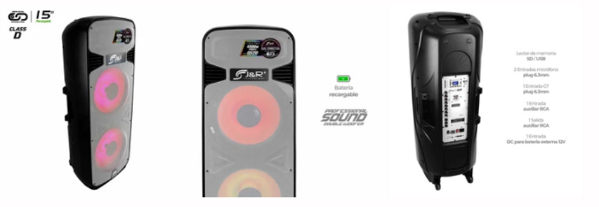 SONIDO PROFESIONAL VENTA CABINAS, BAFLES PARLANTES J5165 - 4500w