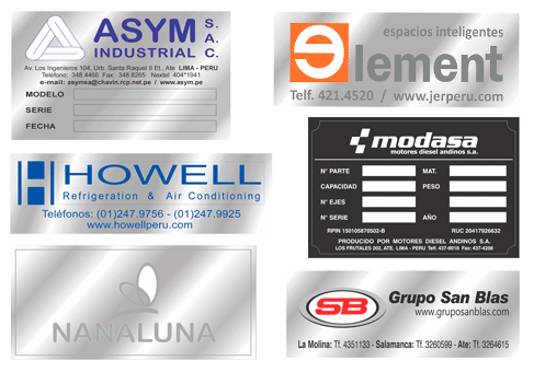 Metal plates for inventories