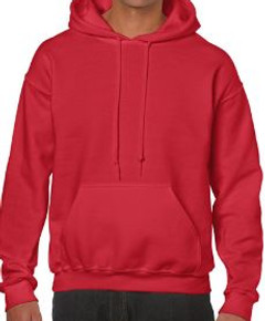 Buso perchado capucha rojo gildan medell