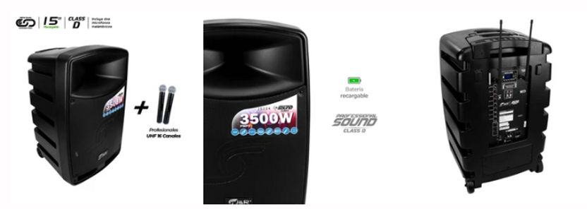 SONIDO PROFESIONAL VENTA CABINAS, BAFLES PARLANTES J5234 - 3500W