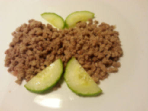 Putenfleisch gekocht
