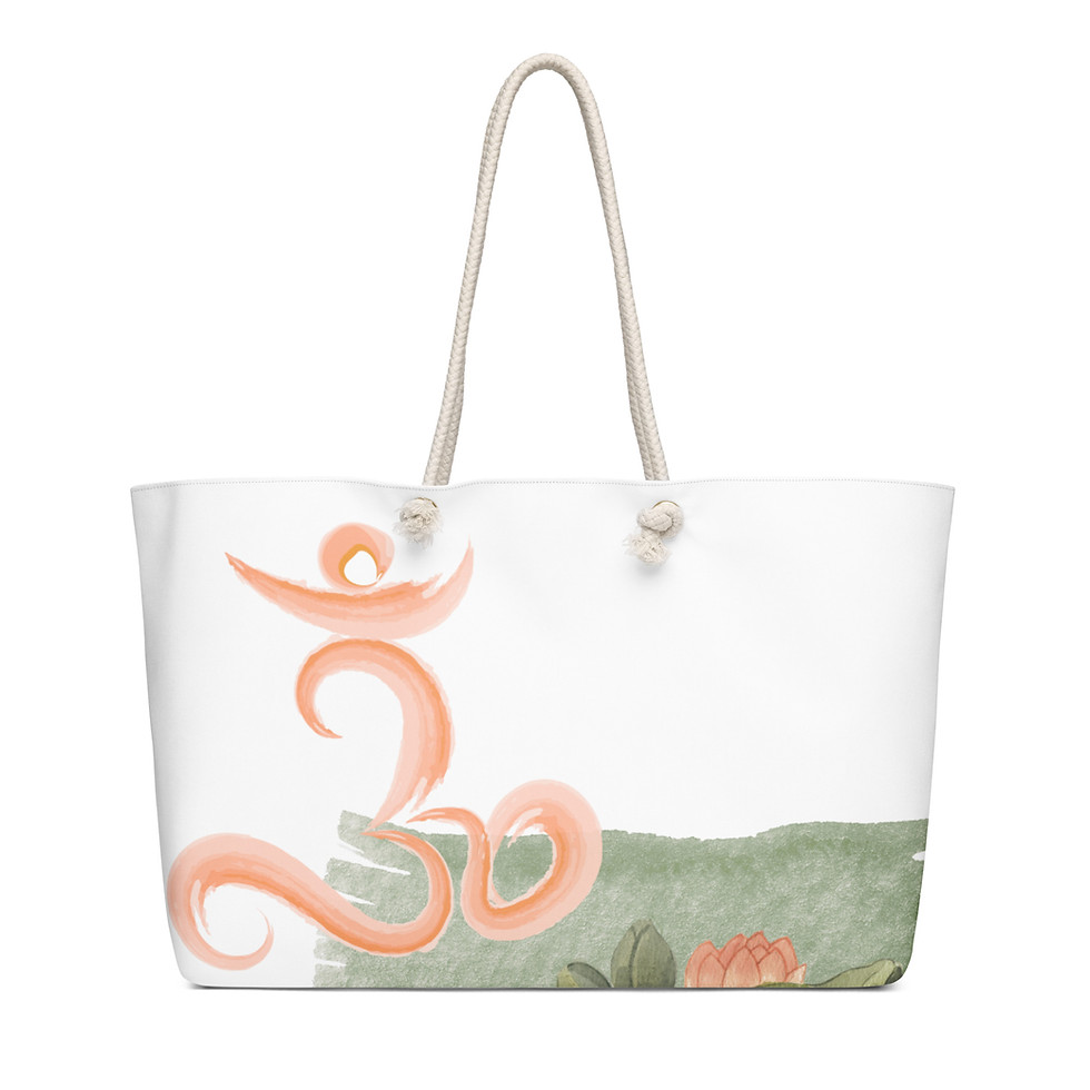 Thumbnail: Oversized Weekender Bag - Om & Lotus