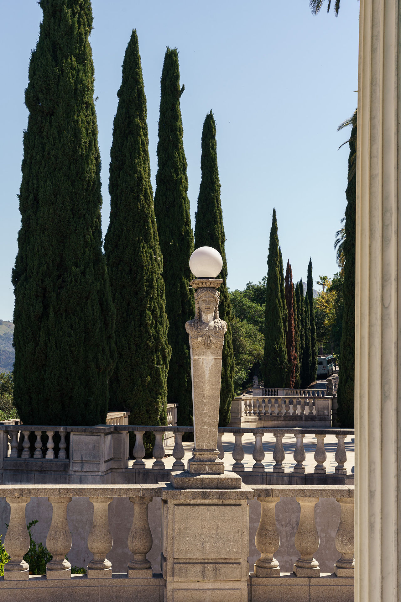 Greek style statue at Hearst Castle