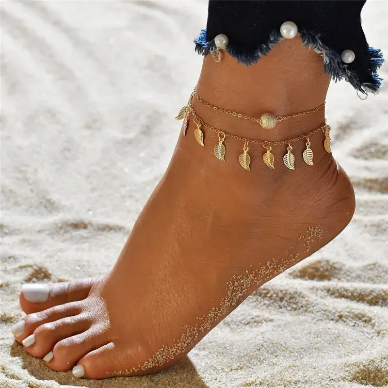 Thumbnail: Vintage Beach Anklet for Women Boho