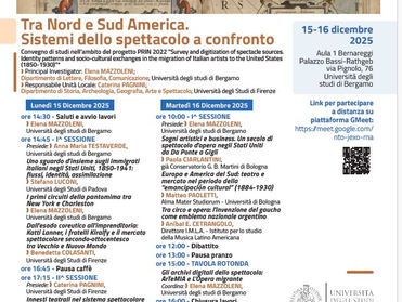 Tra Nord e Sud America. Sistemi dello spettacolo a confronto.