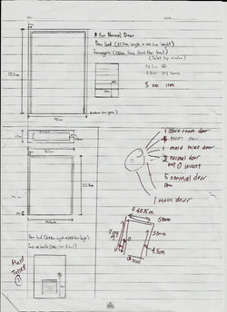 One of the few drafted drawings