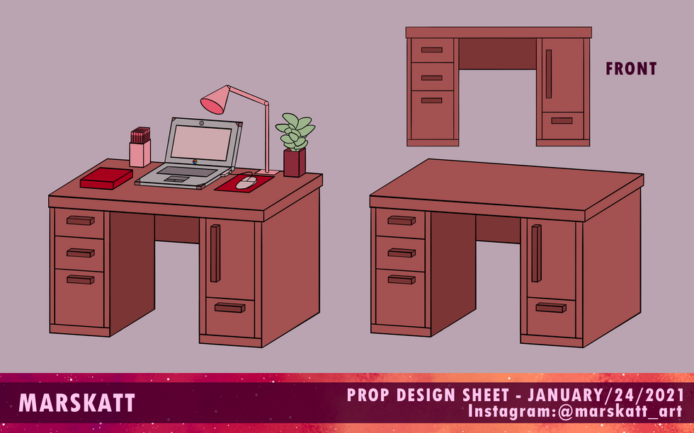 Desk prop design