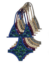 Red Carter Swimsuit Sketch