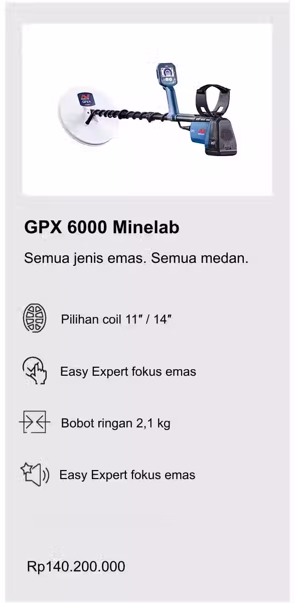 kartu produk minelab gpx 6000 minelab