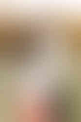 A man hugs a woman from behind and kisses her head as they smile and stand on a grass path by trees as the sun sets