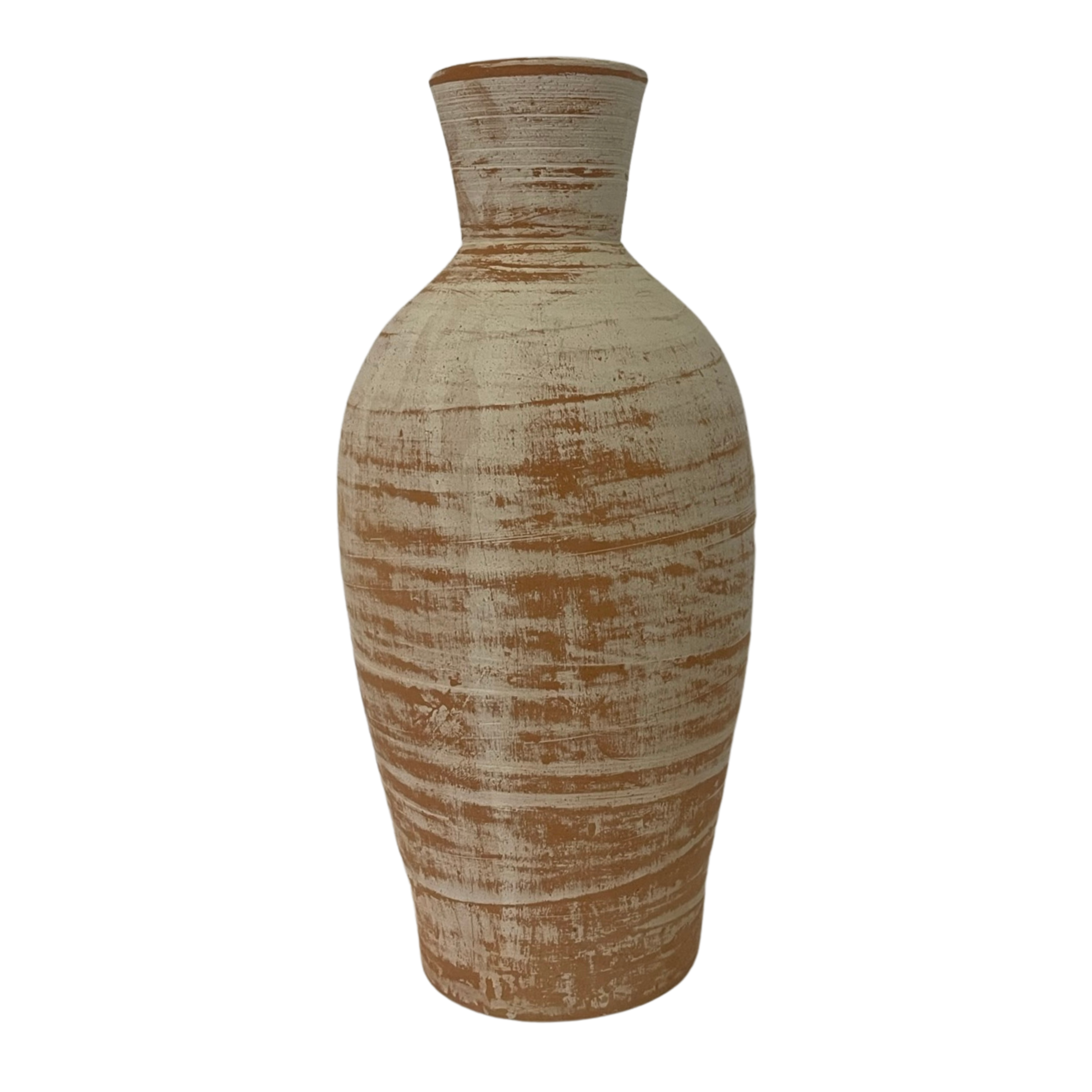 Terracotta White Dust Vessel