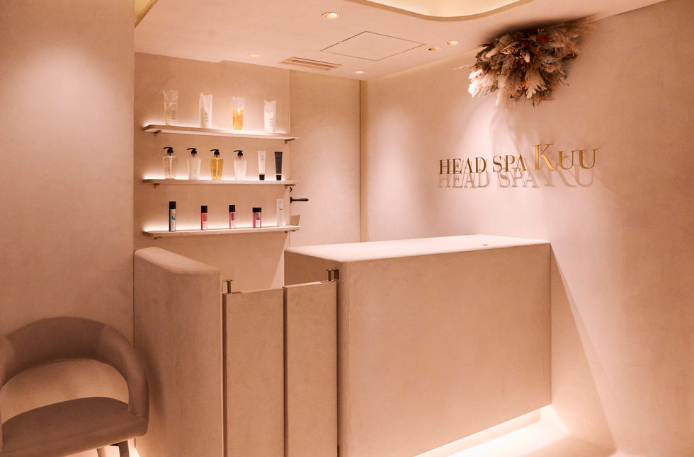 Architectural lighting design for a professional head spa project in HEAD SPA Kuu shinjuku.