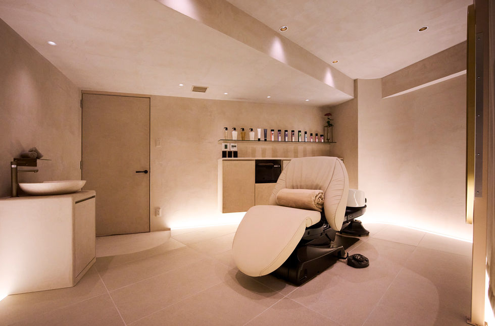 Architectural lighting design for a professional head spa project in HEAD SPA Kuu shinjuku.
