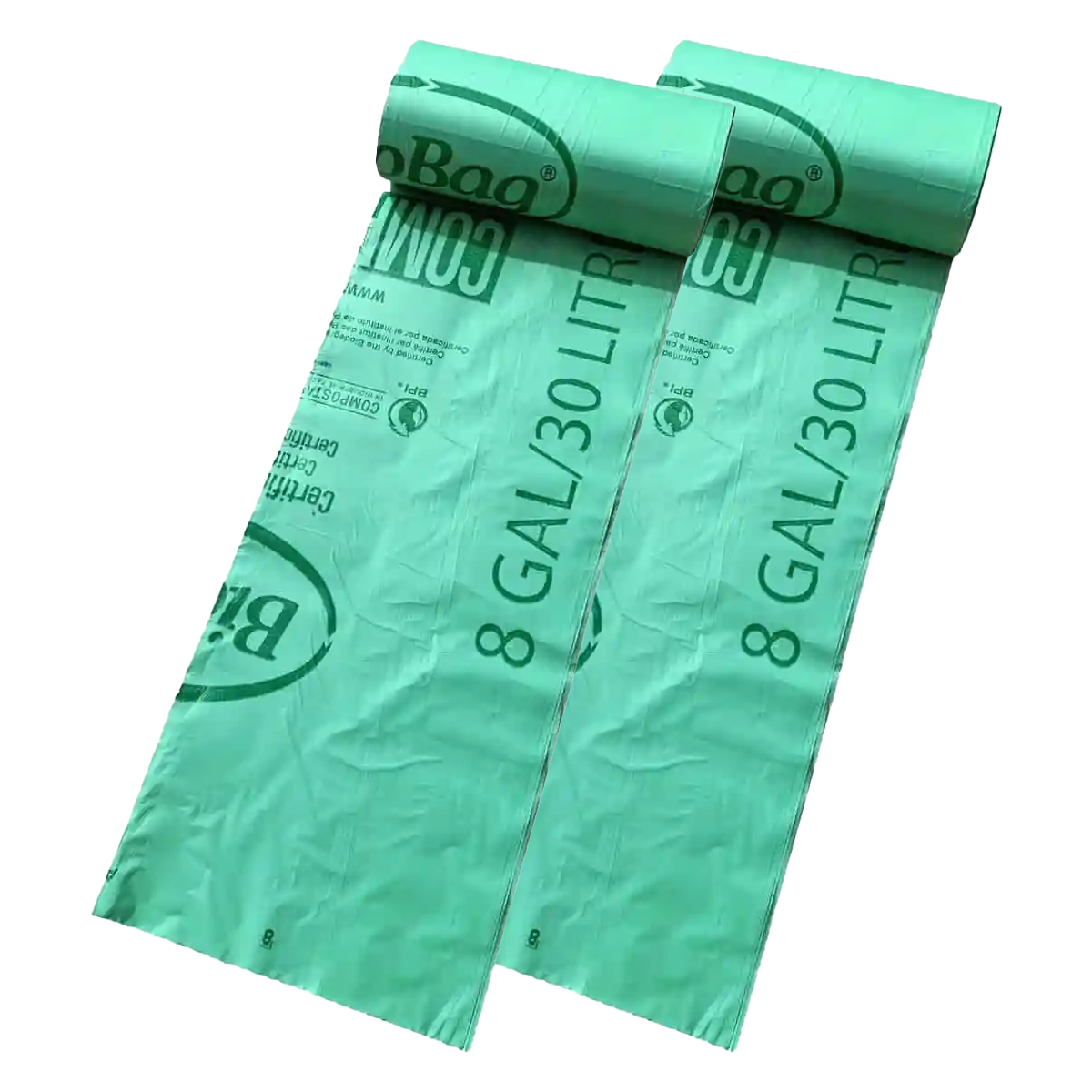 2 Rolls of 8 Gallon Compostable Liners