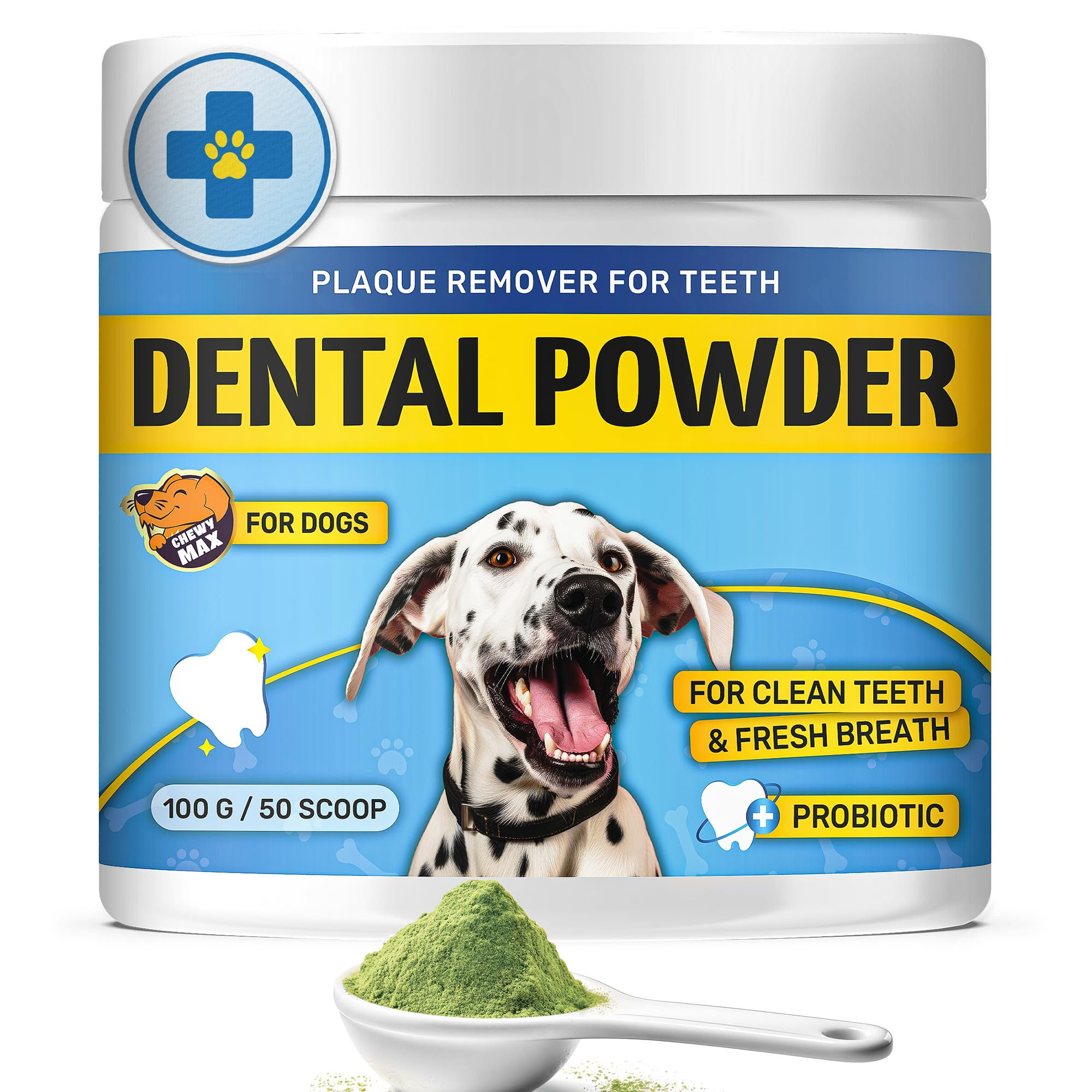 Dog Teeth Cleaning | Dental Powder with Dog Probiotics for Digestive Health | Do
