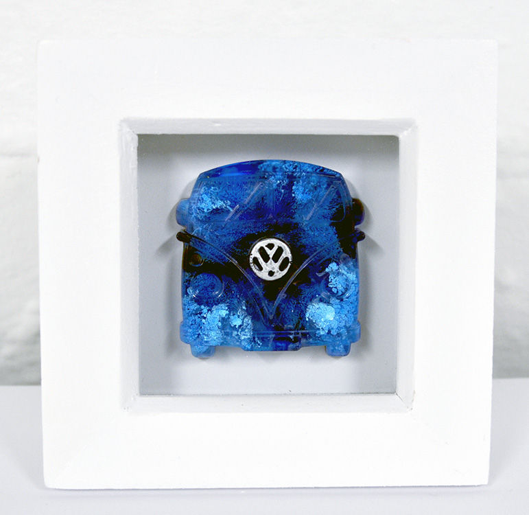 Thumbnail: Mini Camper - Blue FRAMED (#6998)