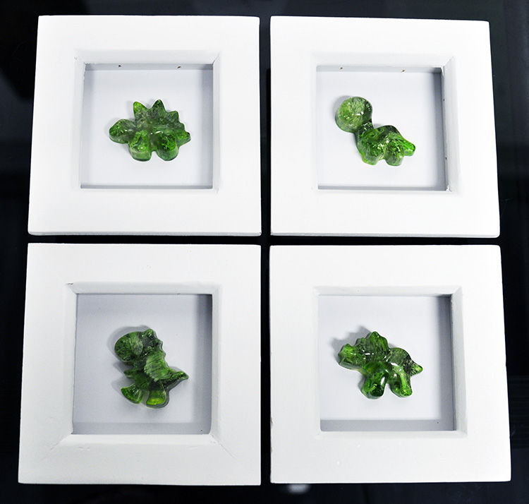 Mini Dinos - Set of Four FRAMED (#7000)