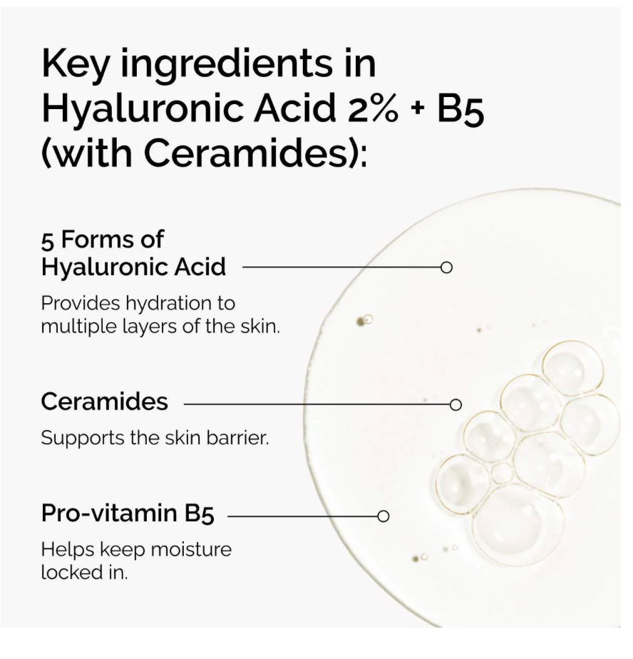 תמונה ממוזערת: The Ordinary Hyaluronic Acid 2% + B5 – סרום חומצה היאלורונית דה אורדינרי ללחות ע