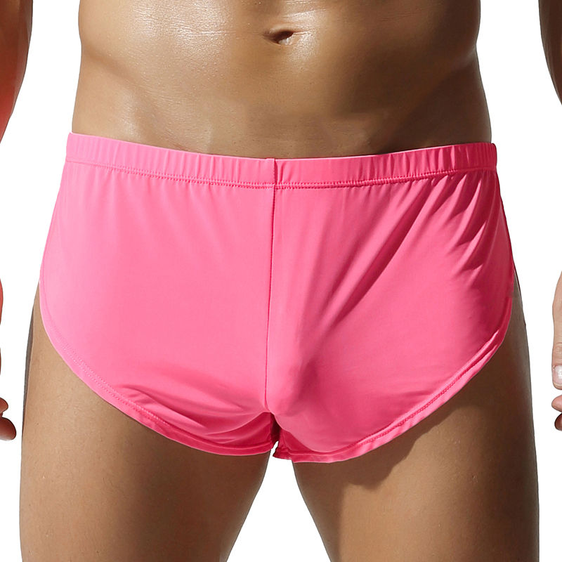 Thumbnail: TAUWELL Men's Fashionable Breathable Ice Silk Home Pants High-Waisted Casual