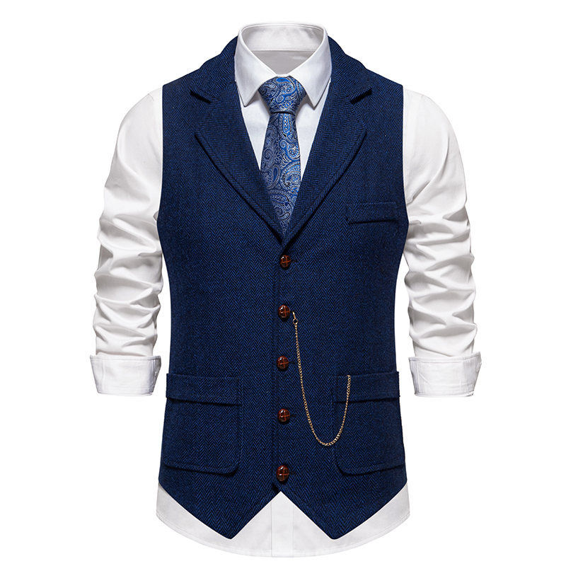 Thumbnail: Mens Slim Fit Vintage Vest