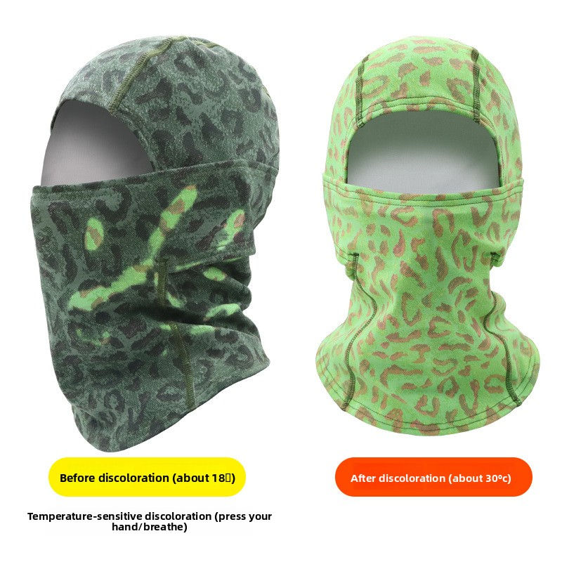 Thumbnail: Temperature-sensitive respiratory discoloration headgear