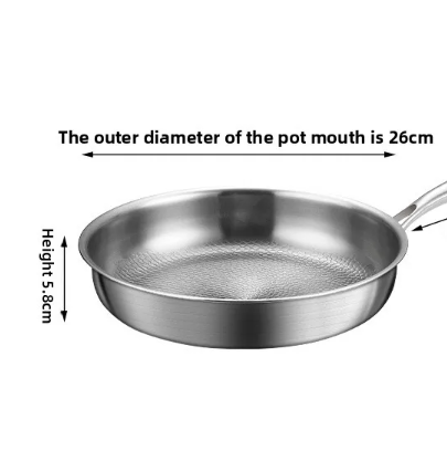 Thumbnail: Titanium Frying Pan Uncoated Stainless Steel Base