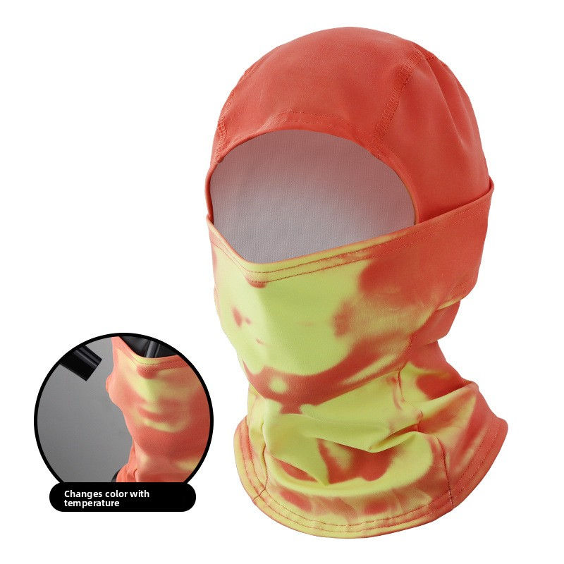 Thumbnail: Temperature-sensitive respiratory discoloration headgear