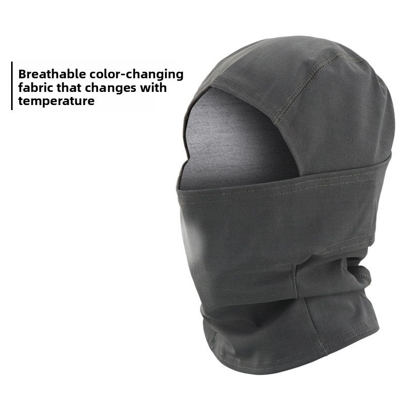 Thumbnail: Temperature-sensitive respiratory discoloration headgear