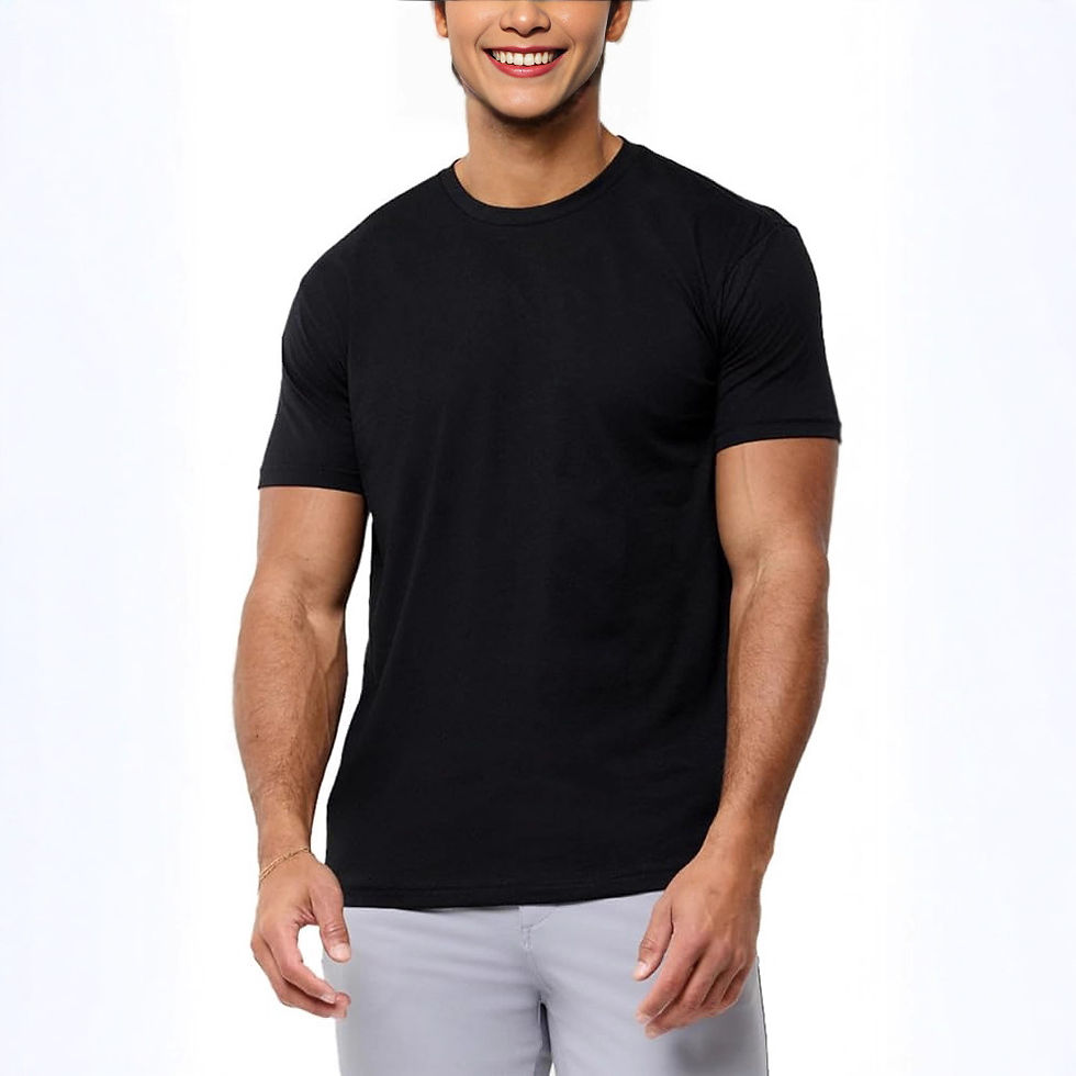 Thumbnail: Mens Round Neck Short Sleeve T-Shirt